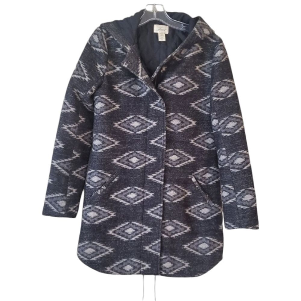 LEVI’S Aztec Western Women’s Trench Coat Size XS Gray